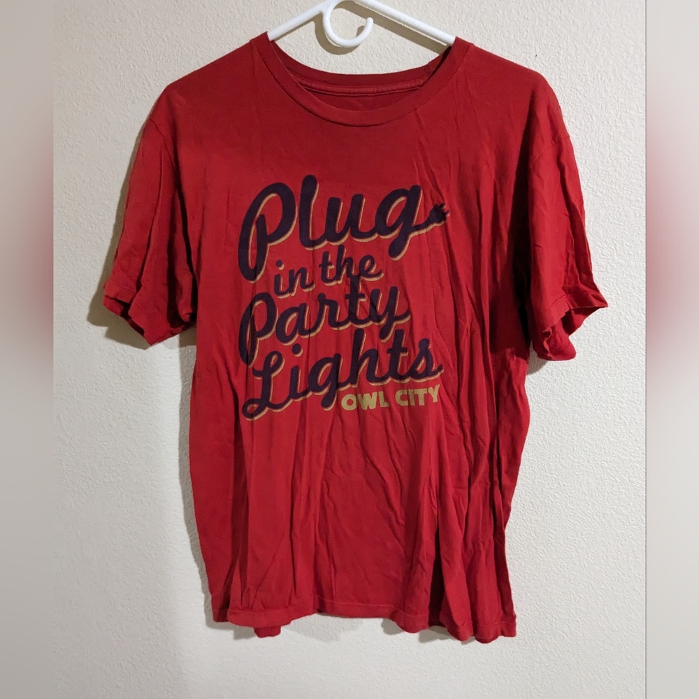 Plug in the Party Lights Owl City vintage shirt
